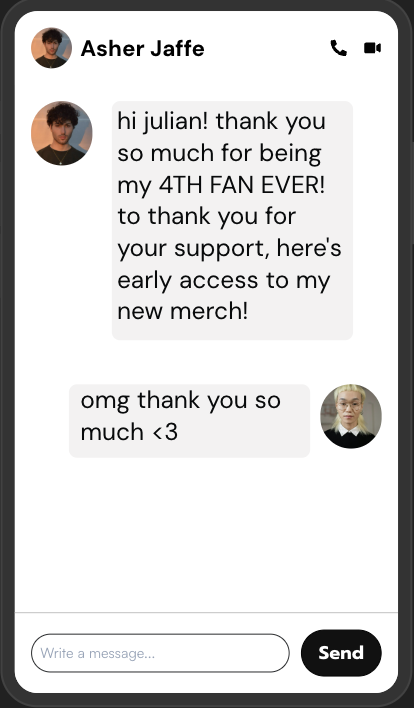 Personalized marketing interface