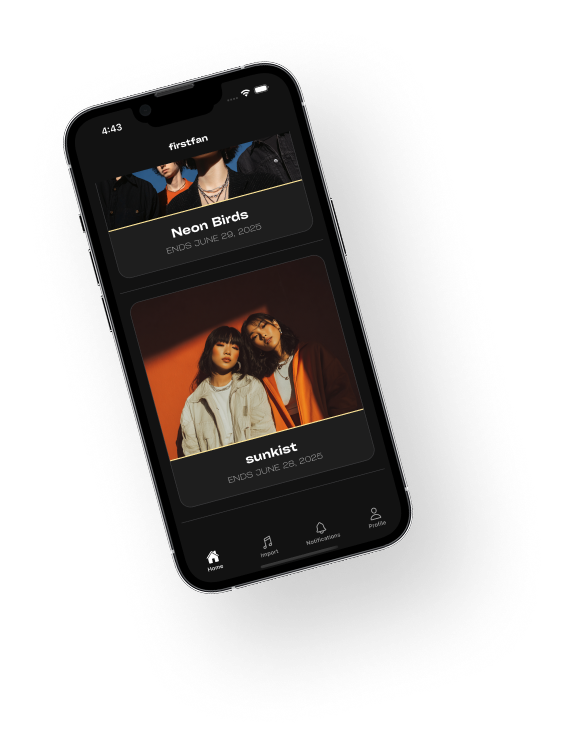 firstfan app mockup